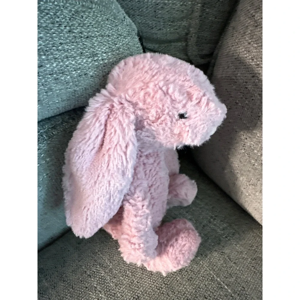 Jellycat‎ London Pink Rose tulip Bashful Bunny Plush Stuffed Animal Rabbit